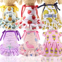 

Dog Clothes Cat Pet Clothes Supplies Spring summer princess fruit skirt cool breathable dog dress pet clothes