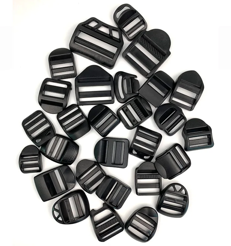 

Wholesale Plastic adjustable ladder lock buckle 5/8", 3/4", 1", 1 1/4", 1 1/2",2'' for backpack accessories, Customized