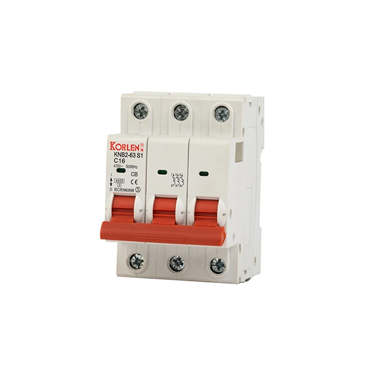 Low voltage mcb new type 1 pole plastic timer circuit breaker box