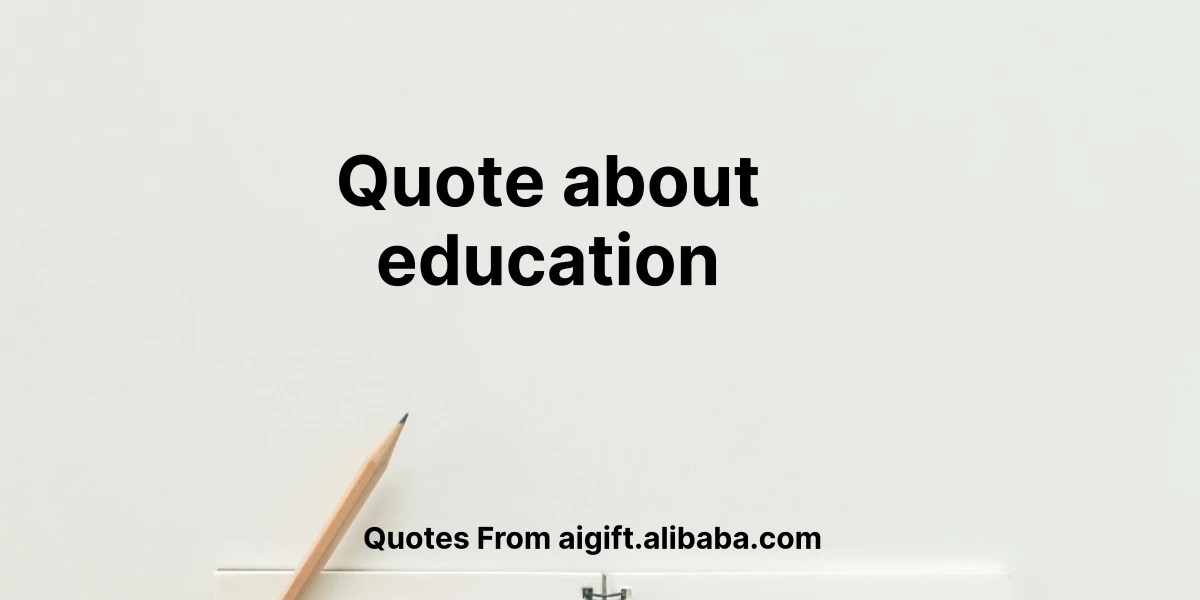 quote about education