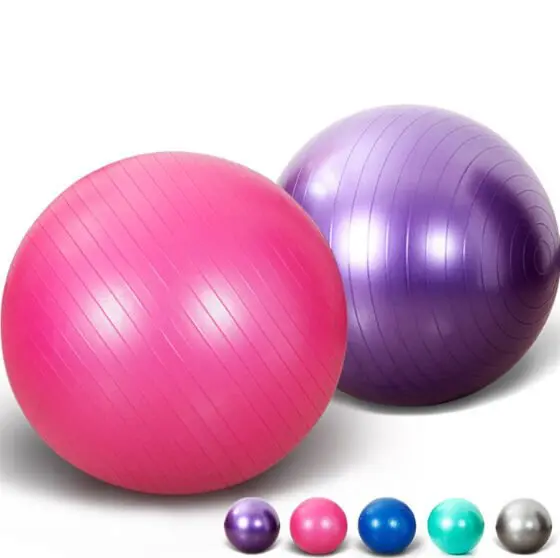 

2019 Sports Yoga Balls Bola Fitness Gym Balance Fitball Exercise Pilates Workout Massage Ball  55cm 65cm 75cm