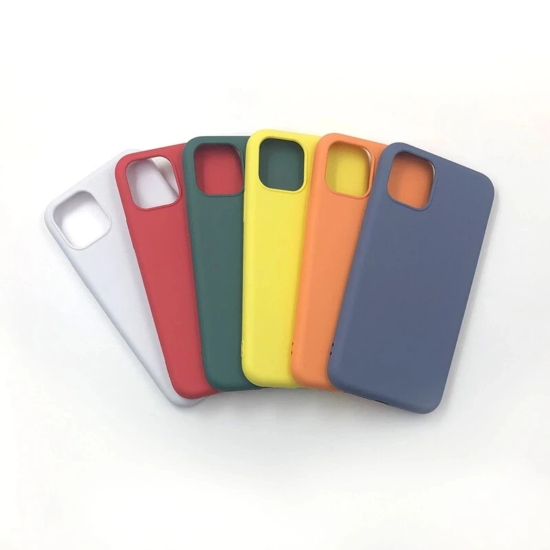 

OEM Silicone Case Soft Microfiber Cloth Lining Cushion for 2020 iPhone 12 for iphone 11, Pro, Pro Max back cover phone cases, Various color