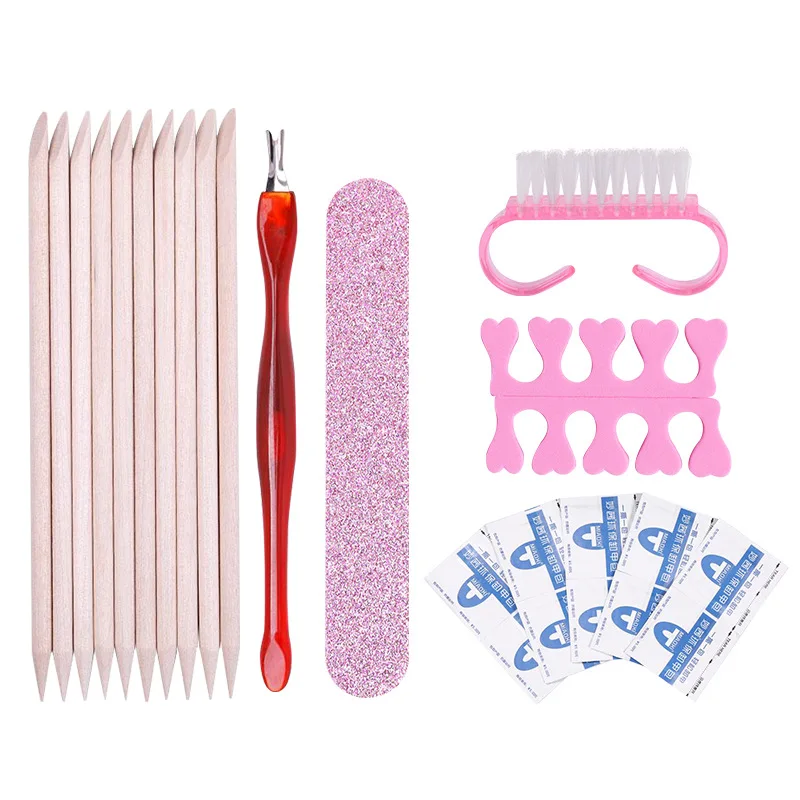 

Extension glue Nail tool Set nail strip removal kit Crystal UV glue dust brush sticky powder trough tool