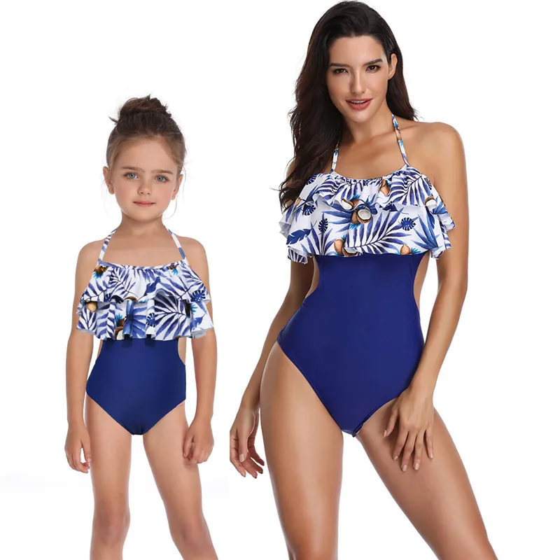 

Aipa 2021 Wholesale New One-piece Parent-child Swimsuit Cute Teenager Designer Swimwear Bikini