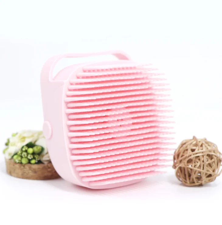 

Silicone Eco-Friendly Bath Brush Body Massage Brush with Shampoo Bottle