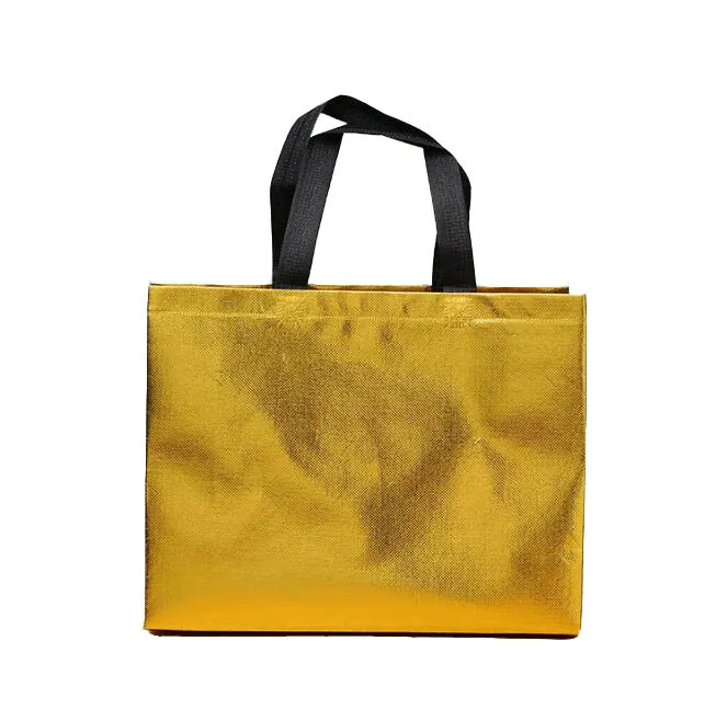 

Golden Film PP Non woven Shopping Bag Clothing Storage Bag Now Woven Grocery bags, Customized color