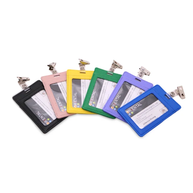 

hot sale pu name card wallet retractable glitter id leather badge holder, Colors