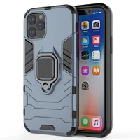 

Lenuo PC Phone Case for iPhone 11 pro max 6.5 6.1 5.8 Finger Ring Plastic Phone Shell Protective Back Cover Hard Armor Case