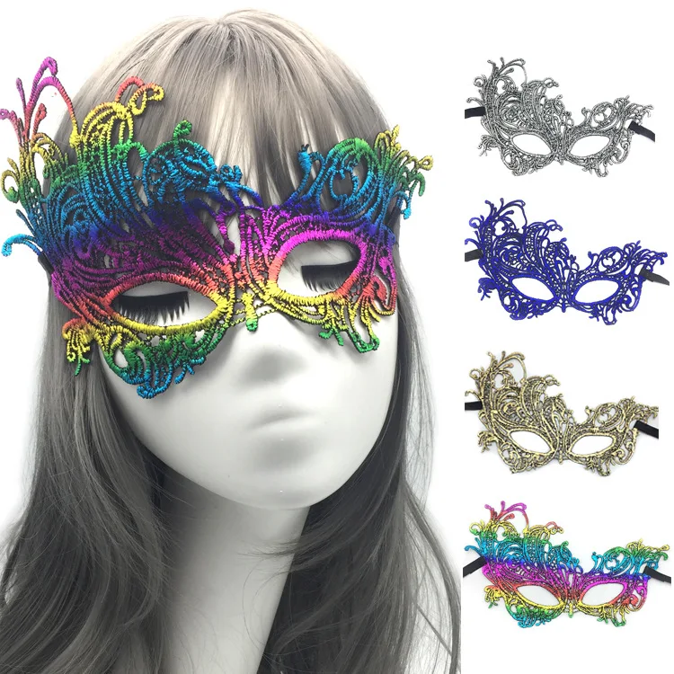 Festivals Halloween Teenager Adult Party Decorations  Kids Party Lace Mask
