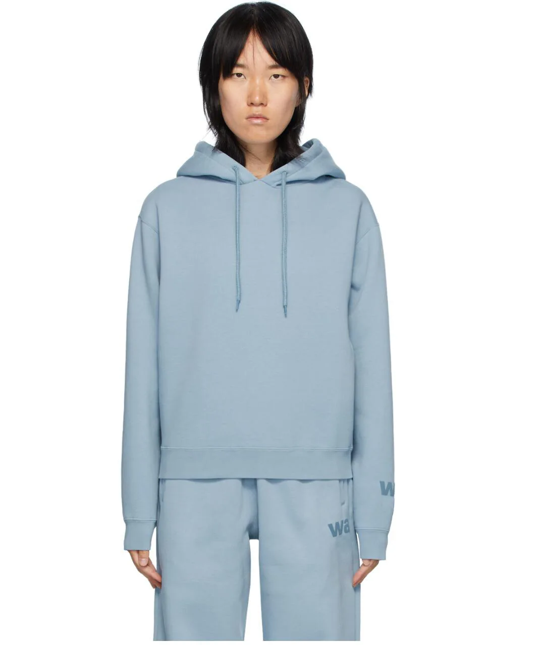 

Autumn Winter Drawstring Hooded Plush Women's Sweater Letter Printed Loose Pullover Sweatshirt