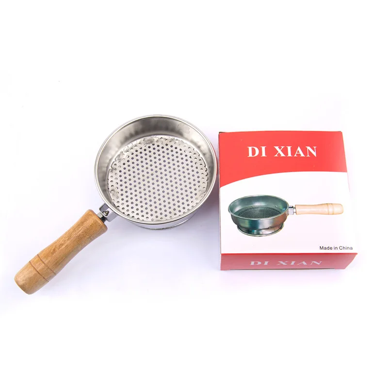 

Stainless Steel Charcoal Mesh Holder Wood Hookah Bowl Accessories, Silver