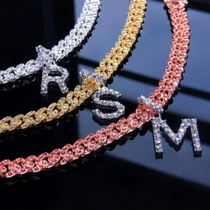 

2021 womens anklets jewelry custom cuban link anklet initial anklet