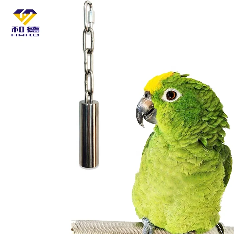 

Amazon hot sale Large Stainless steel Bird Bell Toys for bird parrot toys bell for bird
