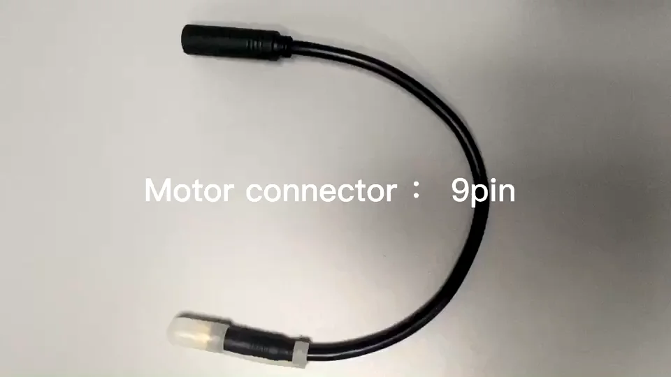 Ebike Motor Cable 9 Pins Waterproof Connector For Motorcycle Ebike 9