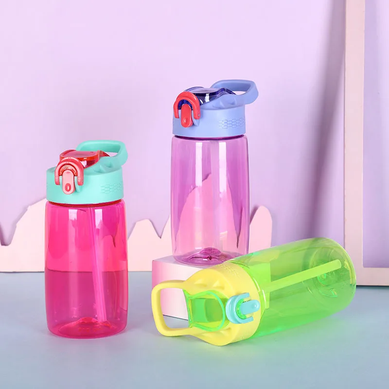 

Hot Sale Reusable Portable Promotional Leakproof kids bottle with straw