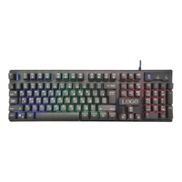 

Shenzhen Manufacturer Wired USB Led Backlight Metal Gaming Multimedia Computer Compact Design Keyboard