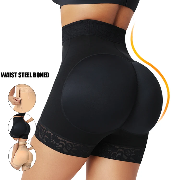 

New Listing High Rise Abdominal Tummy Control Seamless Butt Lifter Girdle Body Shaper, As shown