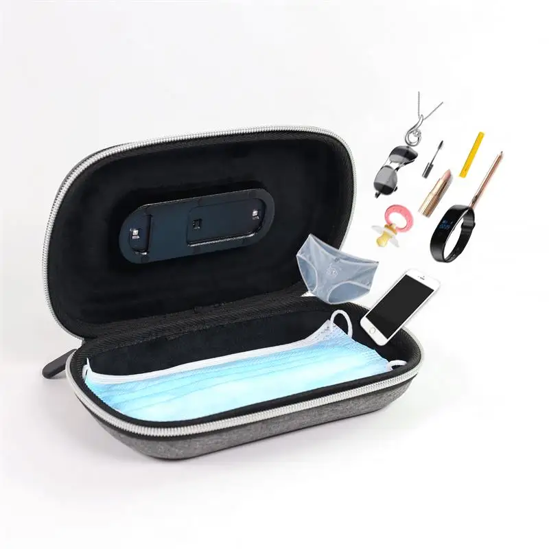 

Portable Colorful UV-C Light Disinfection Box with Aromatherapy Function for Makeup Tools Glasses Watch Masks Keys