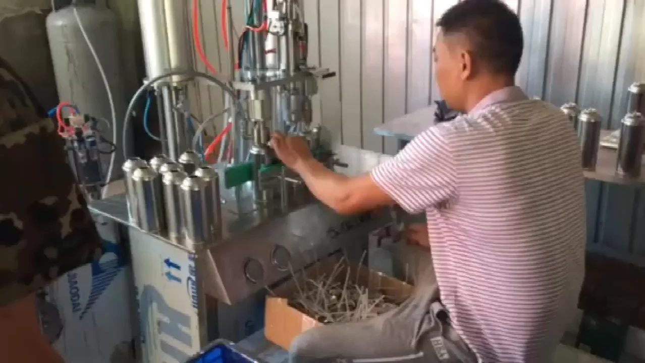 Auto Gas Filling Machine Biogas Cylinder & CO2 Cartridge Refilling