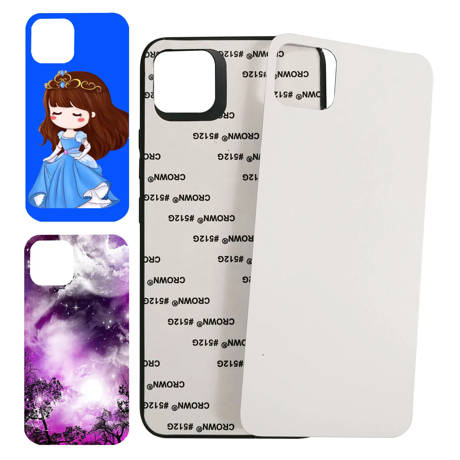 

High Quality 2D Phone Case Sublimation For OPPO Realme C12 C11, Black