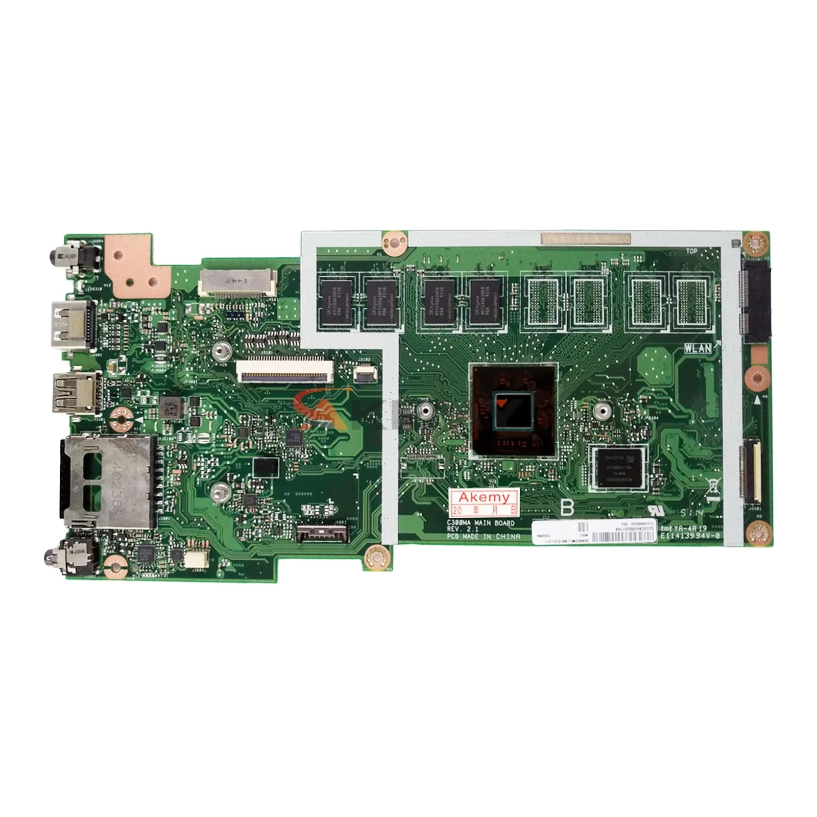 

Notebook C300MA Mainboard For ASUS Chromebook C300M Laptop Motherboard With N2840 2GB/RAM MAIN BOARD TEST OK