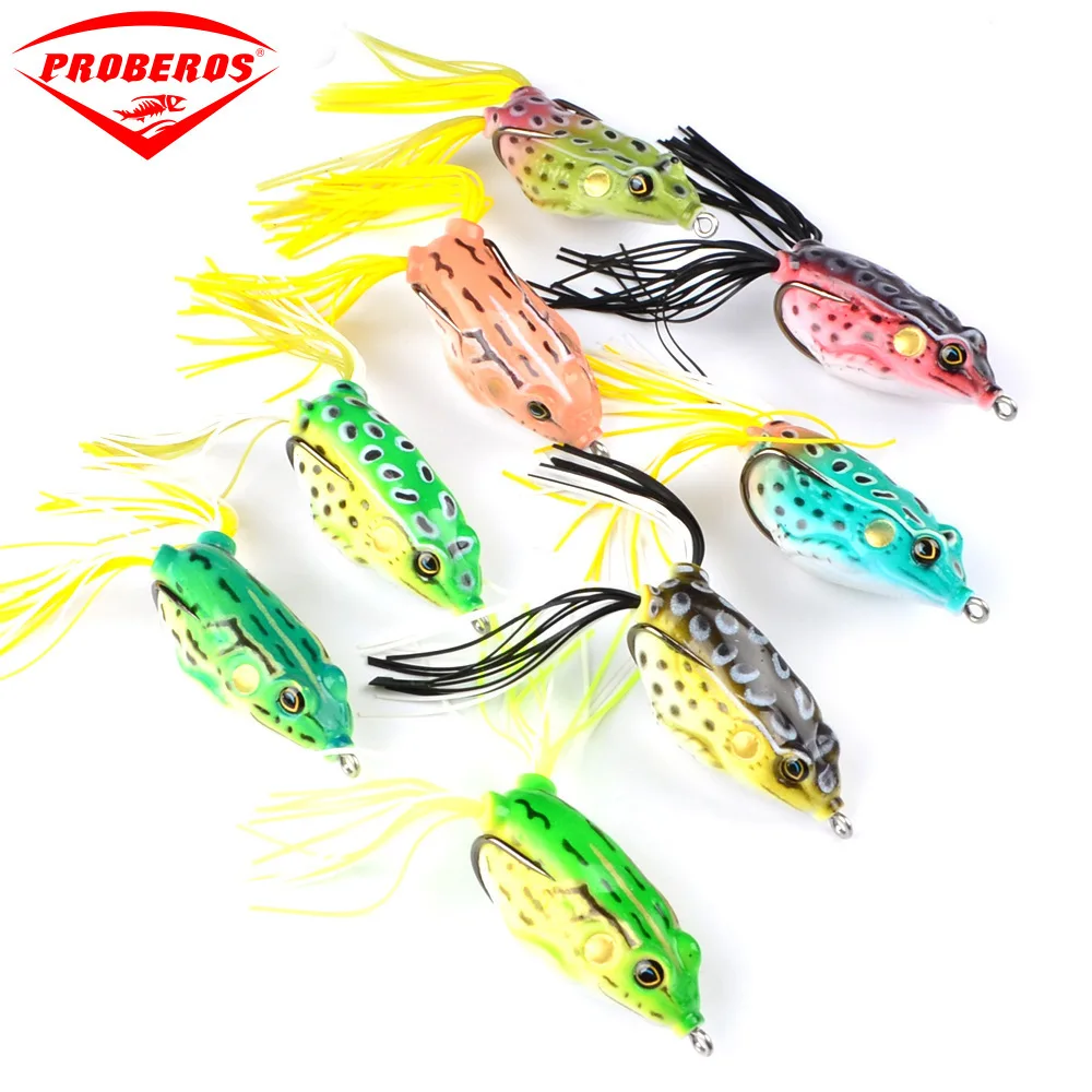 

Top-water Rubber Silicone Frog Lure 60mm 13.5g Soft Jump Frog Bait With Hook For Carp Wobblers Artificial Baits Float Weedless