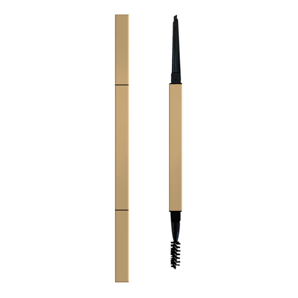 

Eyebrow Pencil Private Label Bulk Makeup Sweatproof Square Double-headed Small Gold Bar Chopsticks Custom Logo Black Paper Box