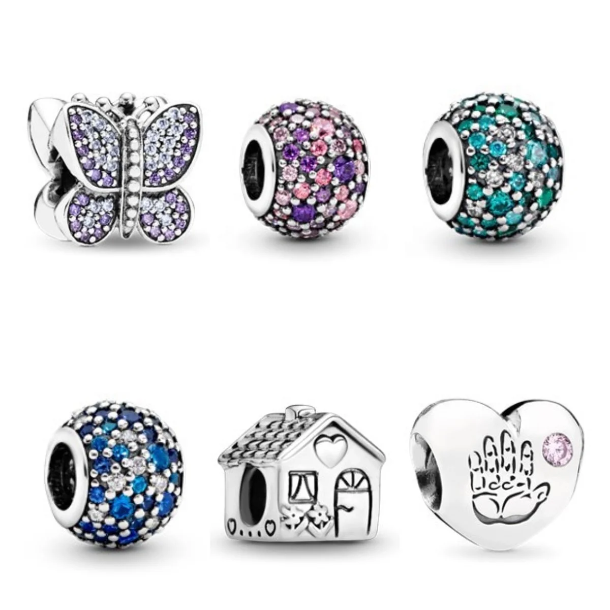 

2021 Wholesales High quatily charms for bracelet 925 sterling silver, Silver color