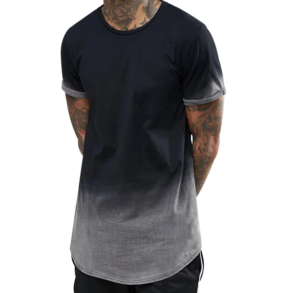 crew curved hem shirts