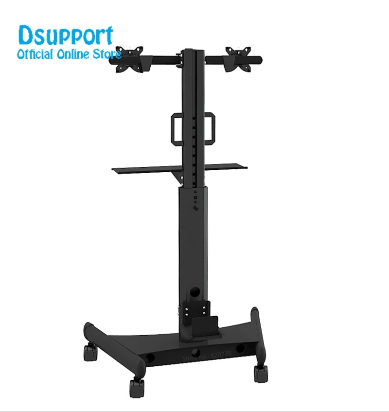 New Full Rotation Free Lifting Floor Stand 2430 Inch Dual Monitor