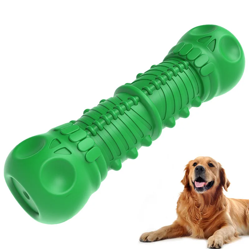 

Eco-friendly Milk Beef Flavored Pet Teeth Cleaning TPR Dog Chew Bone Flavored, Green dark blue light blue gray purple