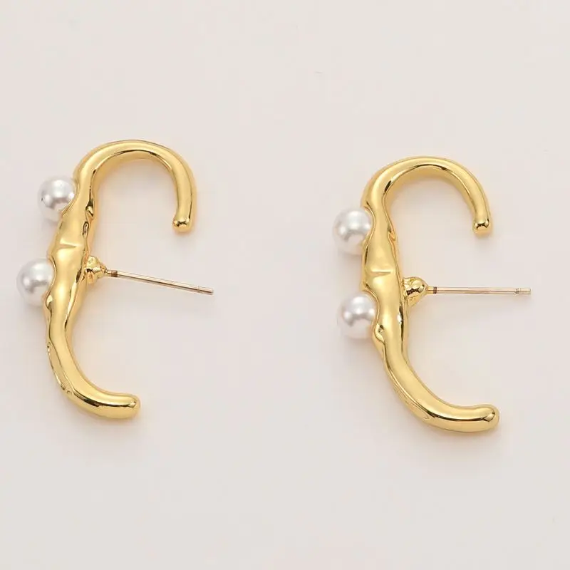 

Cc Wedding Indian Jewelry Stainless Steel For Brides Chandelier Gold Plated Stud Set Earrings, As photo