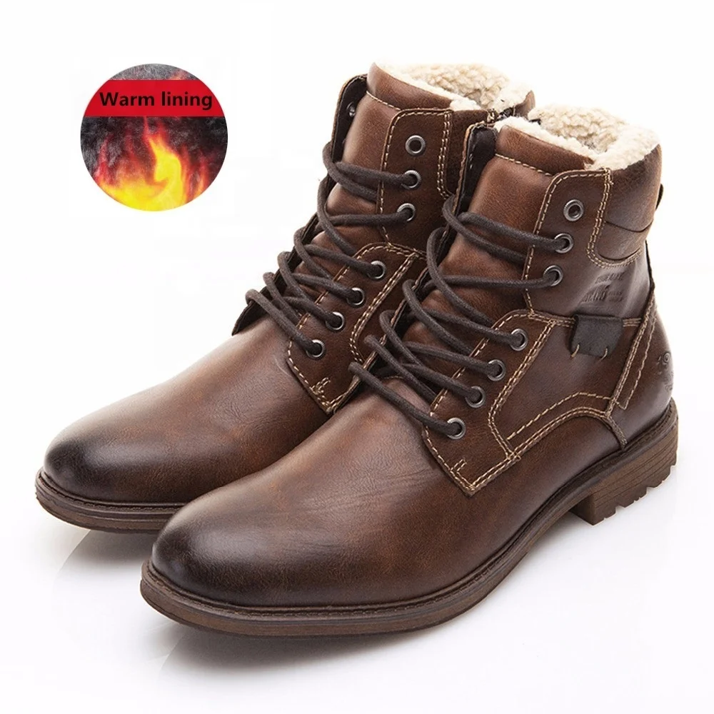 

New Arrival Factory Wholesale Men's Middle Warm Tube Cowboy Biker Boots Embroidery Chelsea Martin Western Boots Shoes