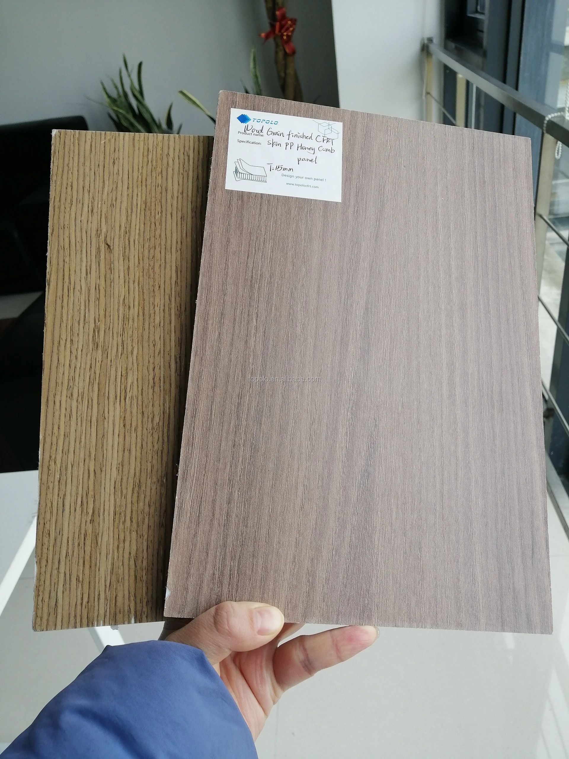 Wood Veneer Grain Exterior Panel For Camper Caravan Teardrop