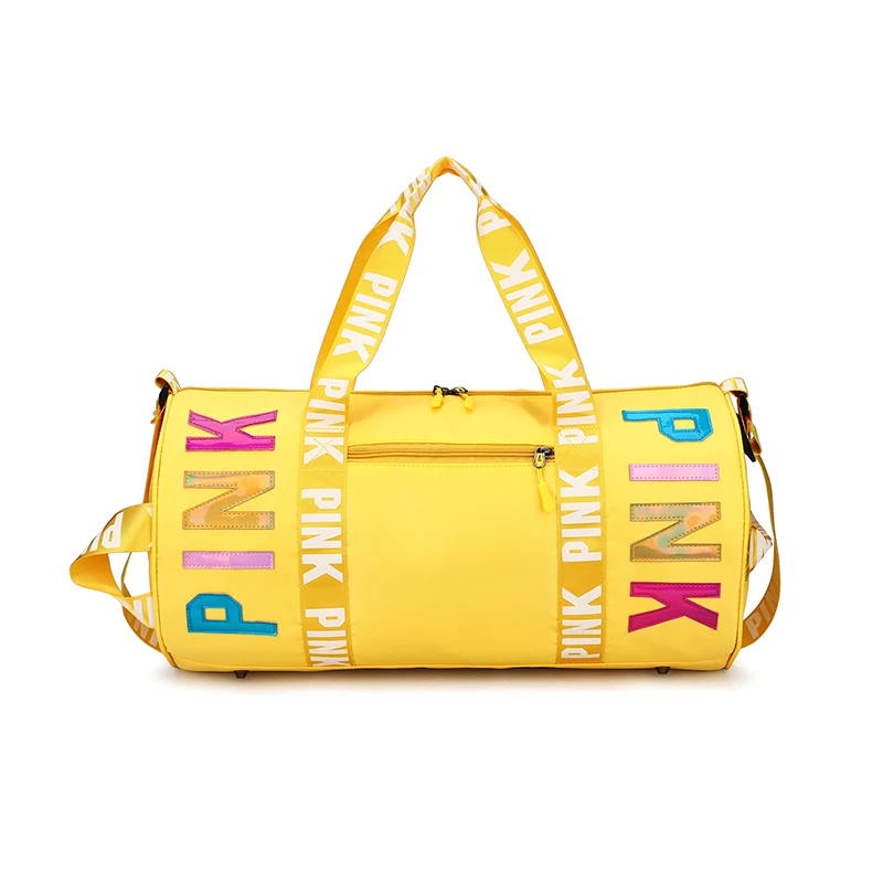 

wholesale custom logo fashion radium new pink gym bag outdoor travel duffel bag