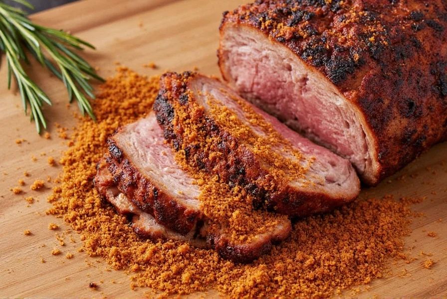 Smoker with perfectly cooked brisket