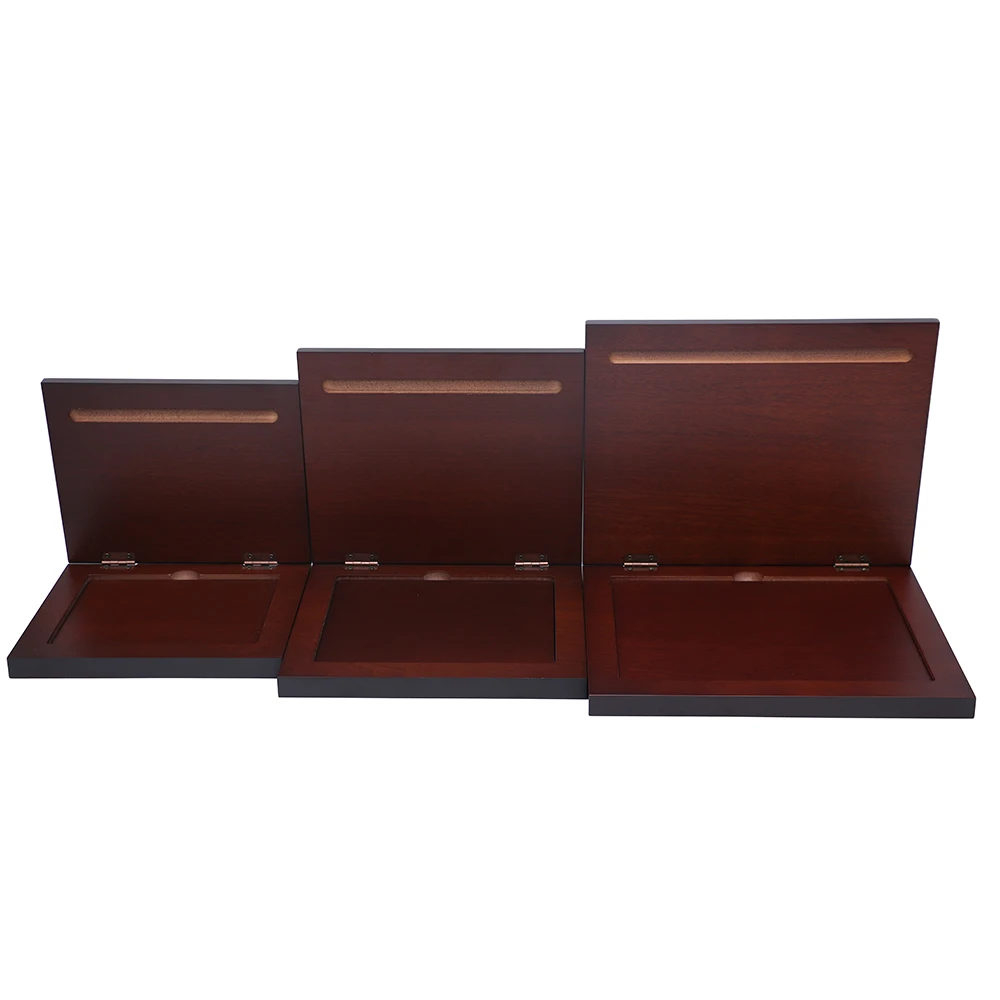 

Custom wood box for certificate, Brown
