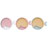 

Cartoon Animals Dinner Plates Bamboo Fiber Children Kid BABY FOOD TRAY