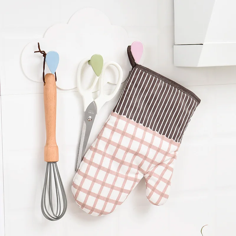 

Door Behind/bathroom Cloud Shape No Trace Plastic Wall Hook Up, Mixed
