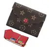 2019 Wholesale PU Vegan Leather Practical Compact Checkered Wallet and Blocking with Card Holder Organizer for Women