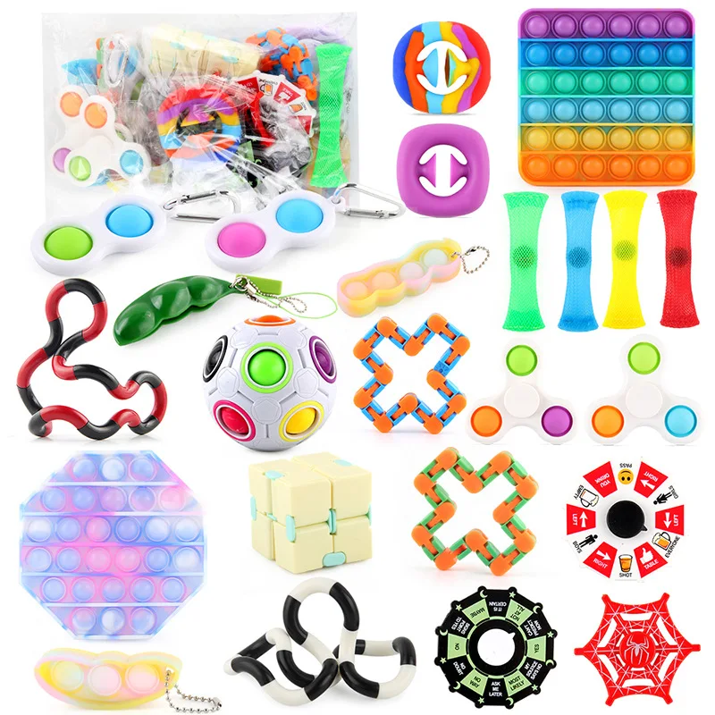 

2021 Newest 24 Pack Autism Fidget Controller Figit Toy Kit Pack Anti Stress Sensory Fidget Toys Set