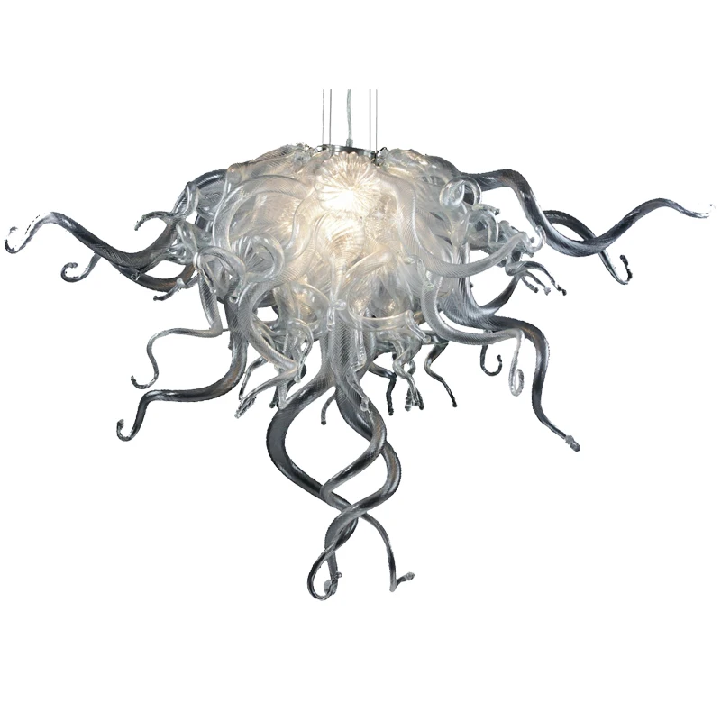 

Luxury Clear America House Decor Orchid Blown Glass Chandelier, Customized