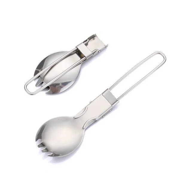 

Outdoor Stainless Steel Tableware Stainless Steel Folding Spoon Fork Ceramic