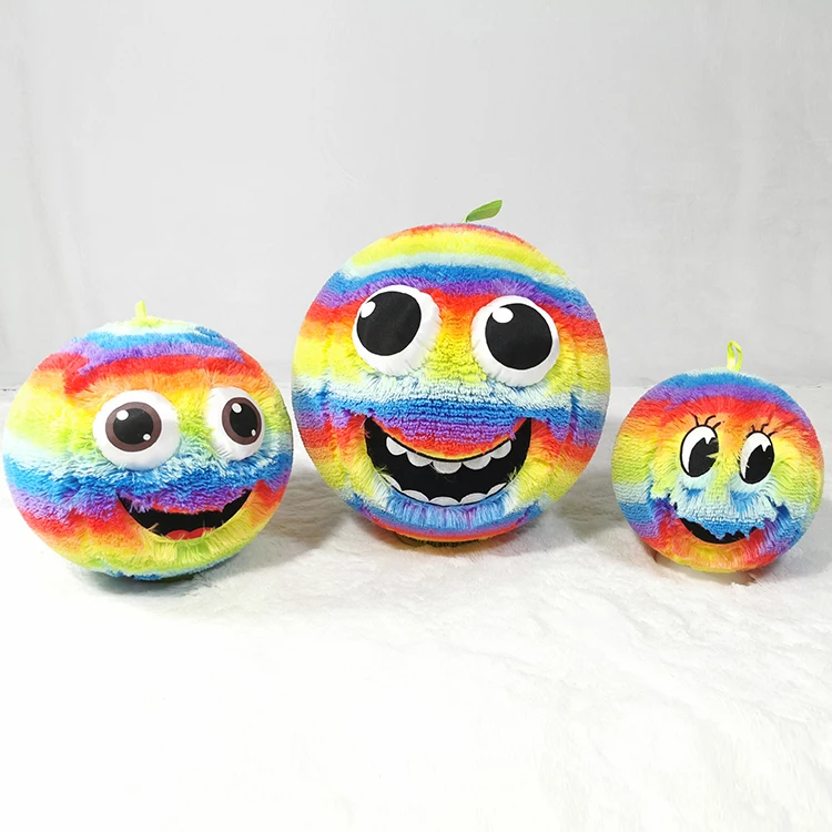 
Factory price custom PVC inflatable colorful fuzzy balls toys 