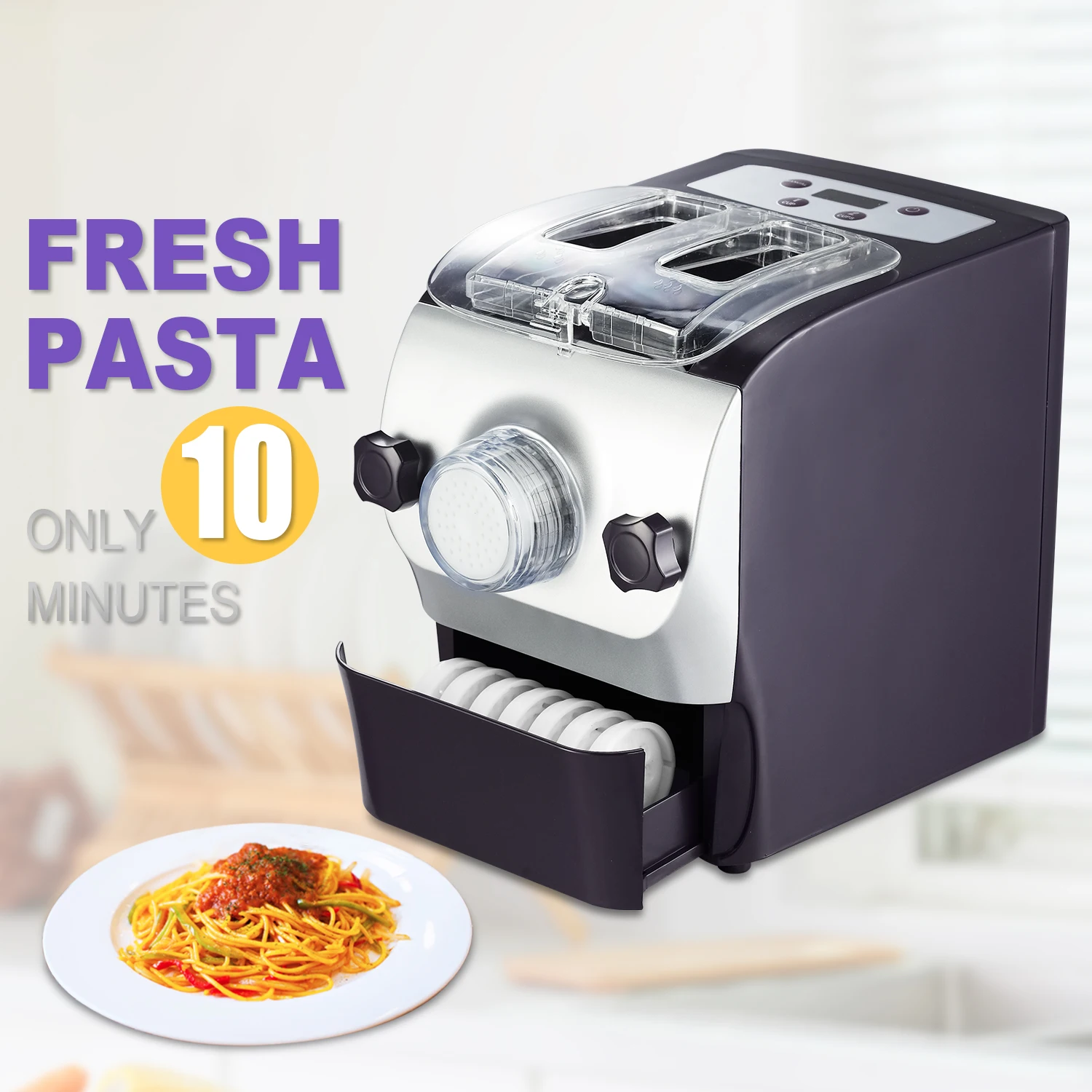 

Wholesale chinese small automatic Electric macaroni lasagne ravioli Spaghetti Home Noodle making Machine Pasta maker