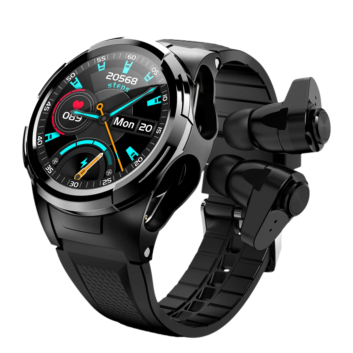 

High Quality Hot Selling 2 in 1 BT Reloj Smartwatch S201 Smart Watch With Earbuds Earphone