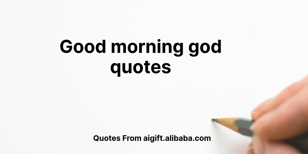 good morning god quotes