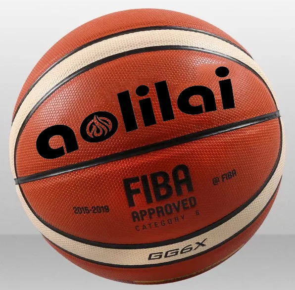 

factory price Customized your own logo Aolilai GG6X indoor/outdoor official match basketball size 6 PU Basketball