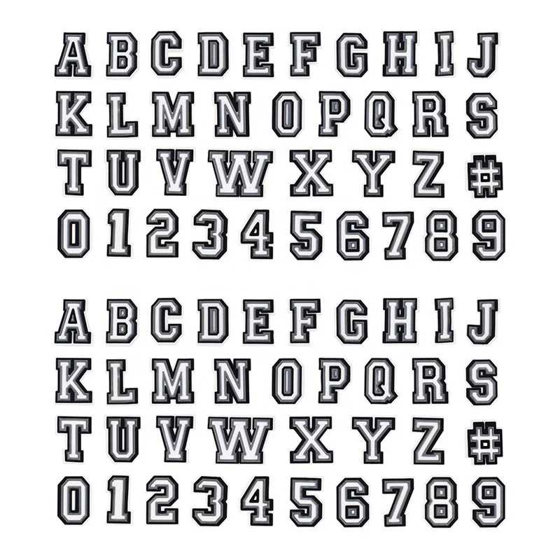 74 Pack Letter Charms for Clog