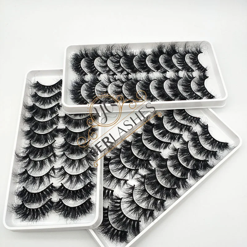 

Full Strip 3d Lashes 10 Set Lash Tray 25mm Mink Eyelashes Vendor